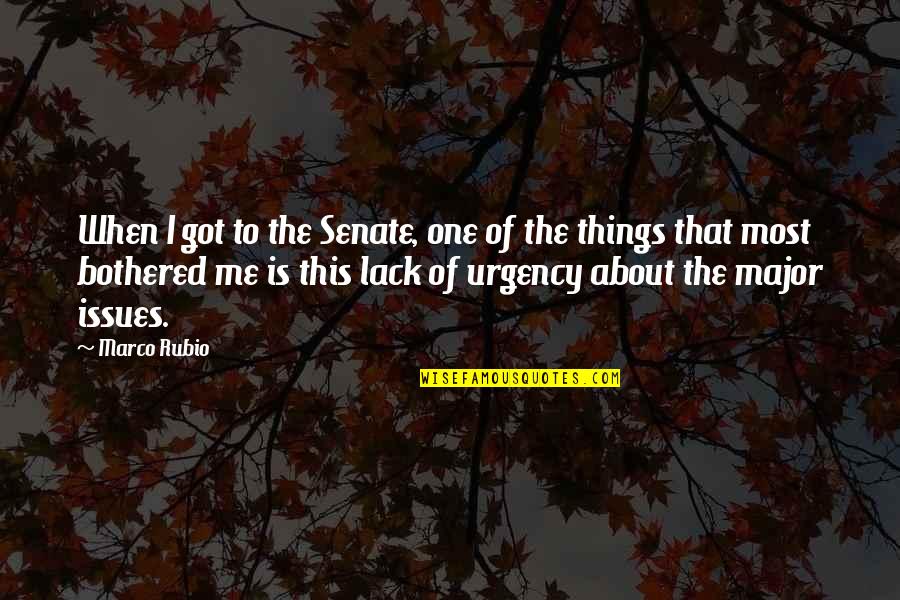 Azraels Tear Quotes By Marco Rubio: When I got to the Senate, one of