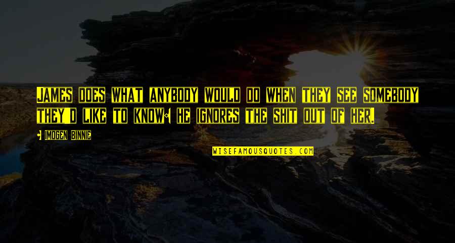 Azriel Acotar Quotes By Imogen Binnie: James does what anybody would do when they