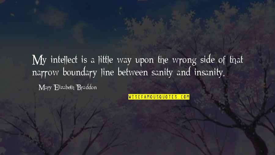 Azwir Fitrianto Quotes By Mary Elizabeth Braddon: My intellect is a little way upon the