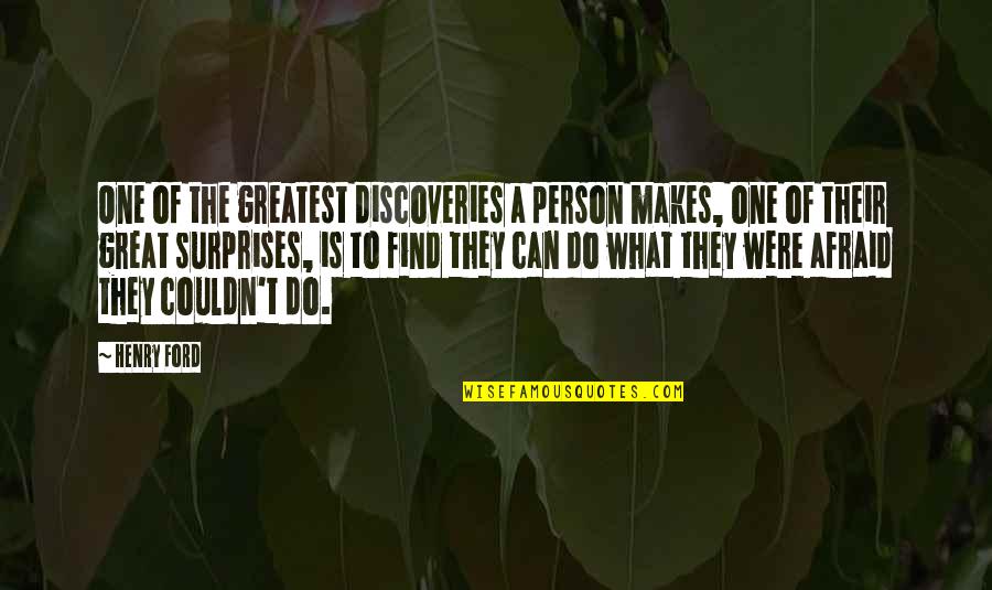 B Laszalma Quotes By Henry Ford: One of the greatest discoveries a person makes,