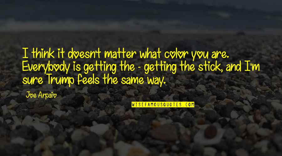 B Rdos L Szl Gimn Zium Tatab Nya Quotes By Joe Arpaio: I think it doesn't matter what color you B Rdos L Szl Gimn Zium Tatab Nya Quotes By Joe Arpaio: I think it doesn't matter what color you