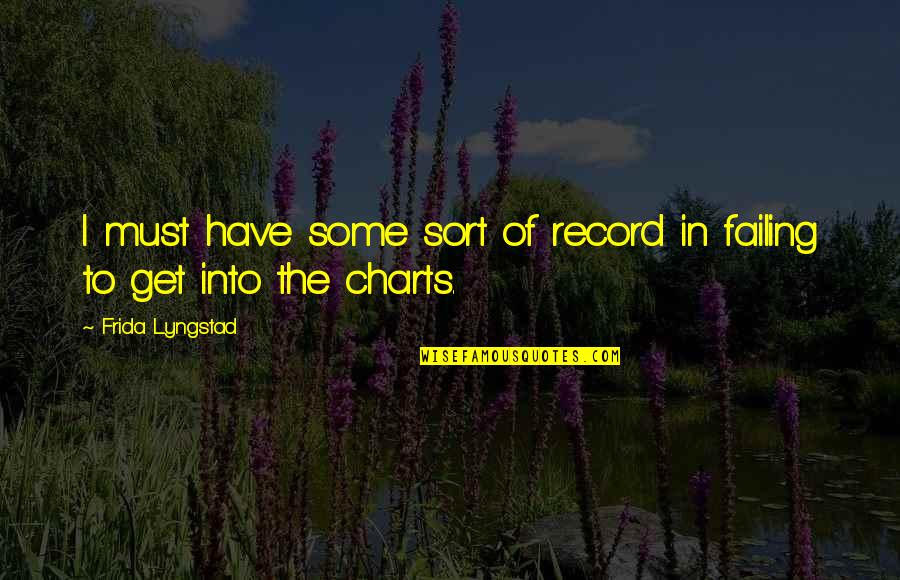 B Torbolt Quotes By Frida Lyngstad: I must have some sort of record in