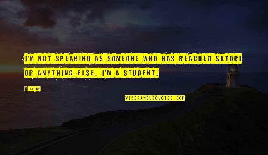 B627 Face Quotes By Sting: I'm not speaking as someone who has reached