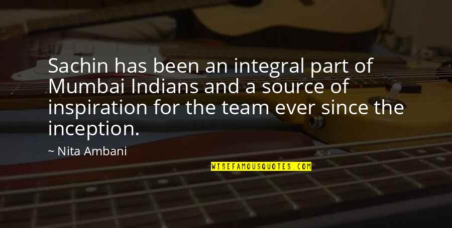 Baba Tahir Quotes By Nita Ambani: Sachin has been an integral part of Mumbai Baba Tahir Quotes By Nita Ambani: Sachin has been an integral part of Mumbai