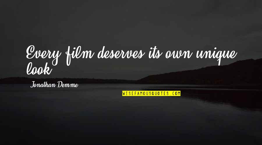 Babbler Auctions Quotes By Jonathan Demme: Every film deserves its own unique look. Babbler Auctions Quotes By Jonathan Demme: Every film deserves its own unique look.