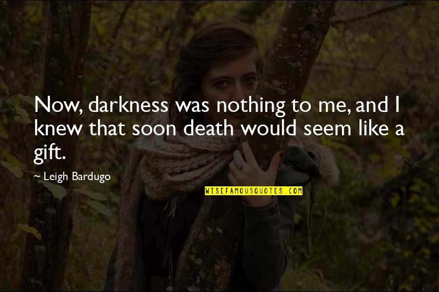 Babe Winkelman Quotes By Leigh Bardugo: Now, darkness was nothing to me, and I