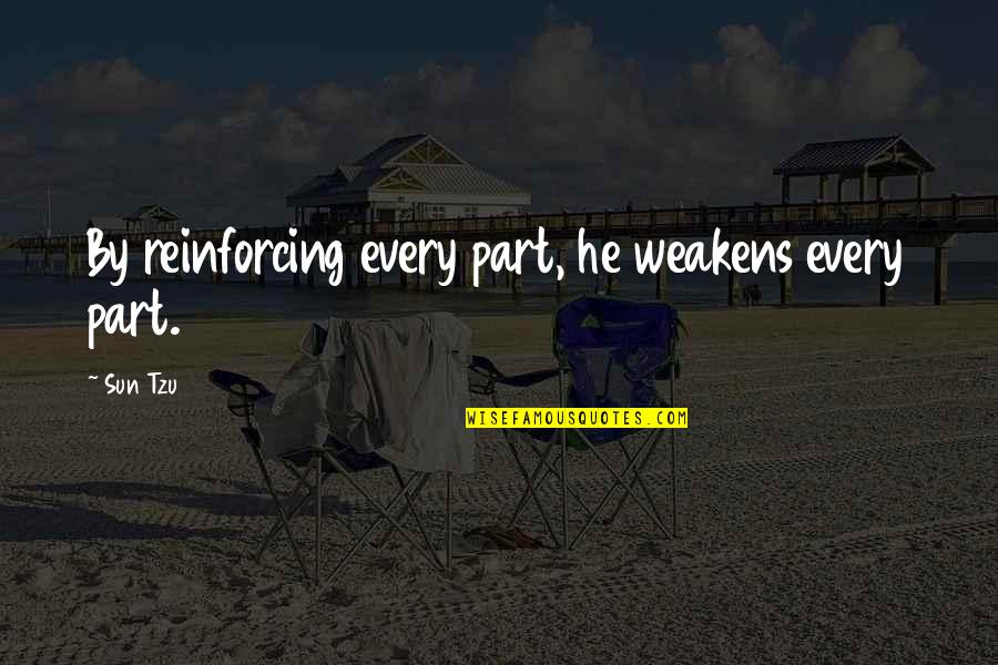 Babikian Md Quotes By Sun Tzu: By reinforcing every part, he weakens every part.