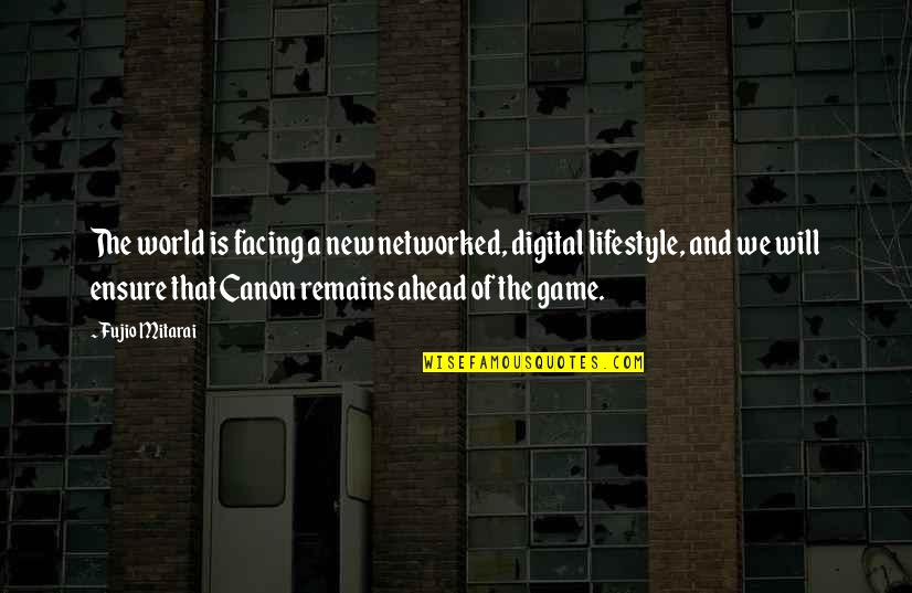 Babovicky Quotes By Fujio Mitarai: The world is facing a new networked, digital Babovicky Quotes By Fujio Mitarai: The world is facing a new networked, digital