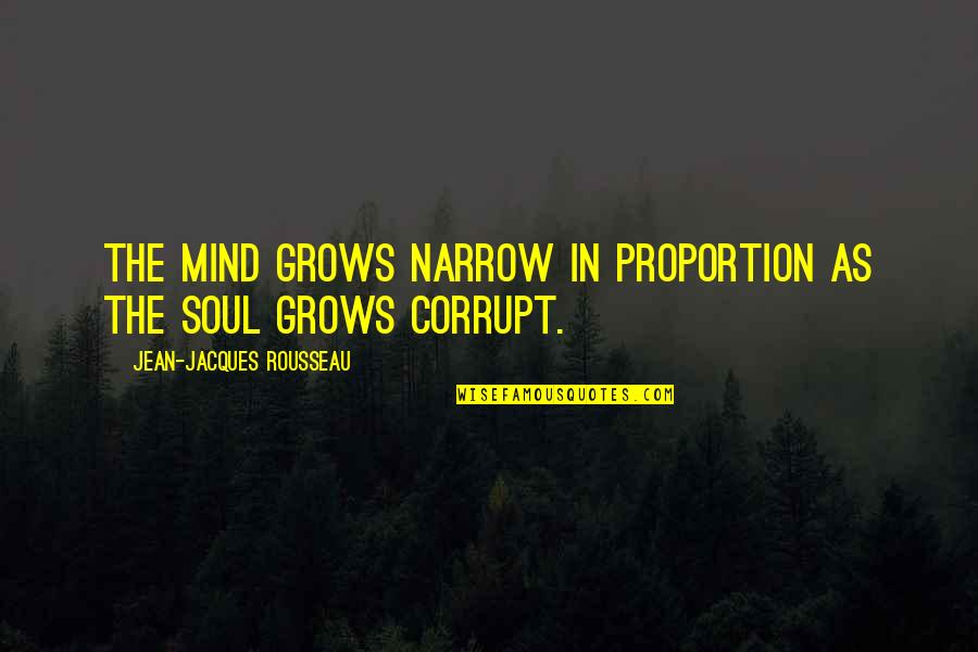 Baburao Ganpatrao Apte Quotes By Jean-Jacques Rousseau: The mind grows narrow in proportion as the