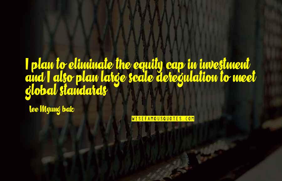 Baby Angel Wing Quotes By Lee Myung-bak: I plan to eliminate the equity cap in