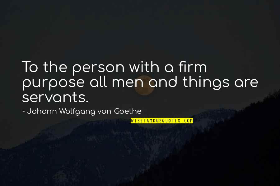 Baby Daddy Issues Quotes By Johann Wolfgang Von Goethe: To the person with a firm purpose all