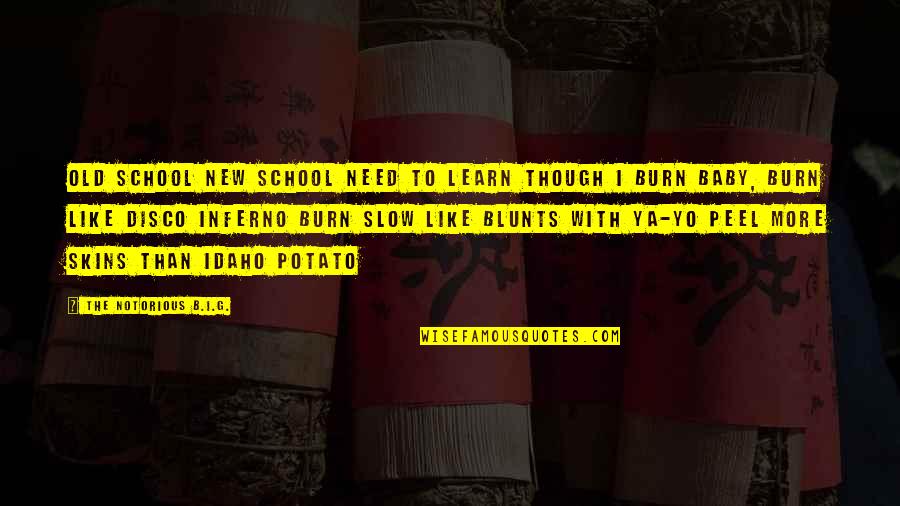 Baby I Need You Like Quotes By The Notorious B.I.G.: Old school new school need to learn though