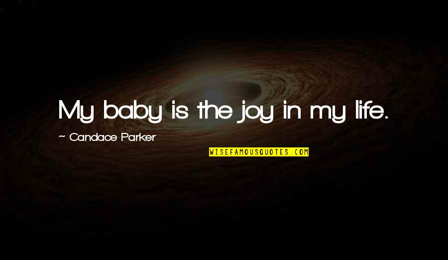 Baby Joy Quotes By Candace Parker: My baby is the joy in my life.