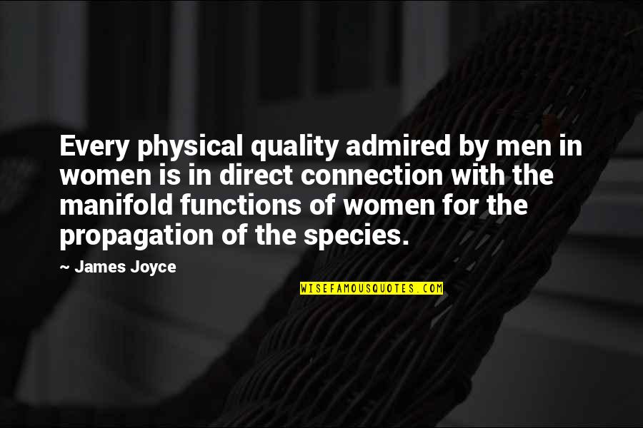 Bachelier's Quotes By James Joyce: Every physical quality admired by men in women