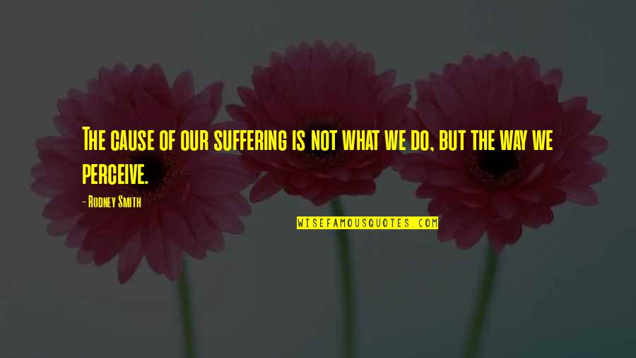 Bachelor Party Invite Quotes By Rodney Smith: The cause of our suffering is not what