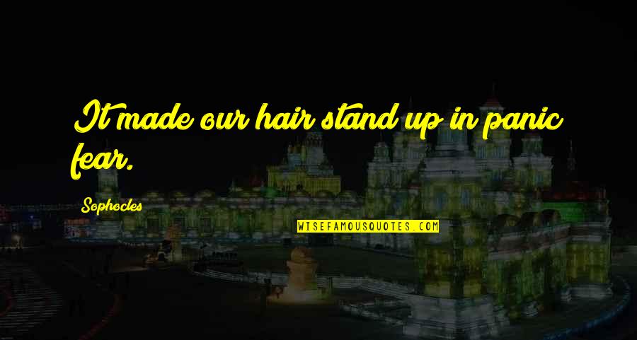 Bachofen Ag Quotes By Sophocles: It made our hair stand up in panic Bachofen Ag Quotes By Sophocles: It made our hair stand up in panic