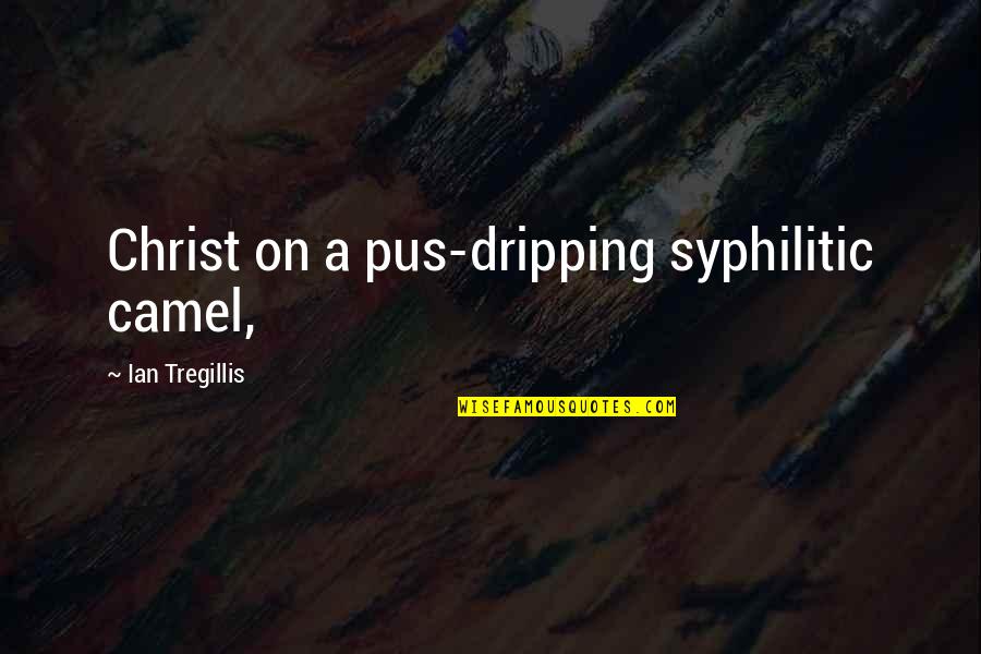 Baci Perugina Quotes By Ian Tregillis: Christ on a pus-dripping syphilitic camel,