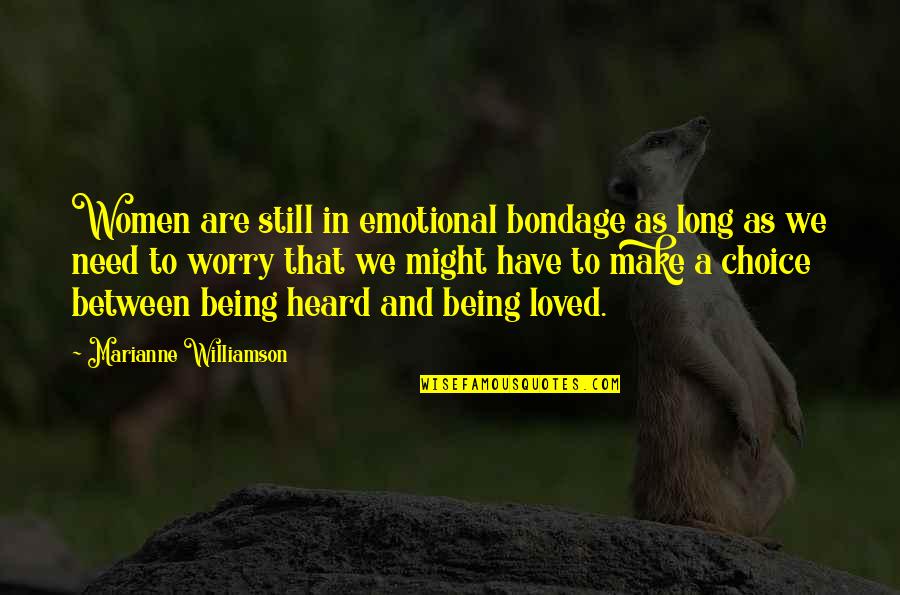 Back Tattoos With Quotes By Marianne Williamson: Women are still in emotional bondage as long Back Tattoos With Quotes By Marianne Williamson: Women are still in emotional bondage as long