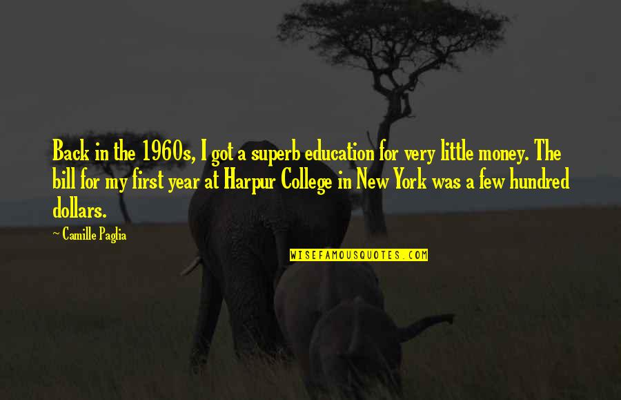 Back To College Quotes By Camille Paglia: Back in the 1960s, I got a superb Back To College Quotes By Camille Paglia: Back in the 1960s, I got a superb