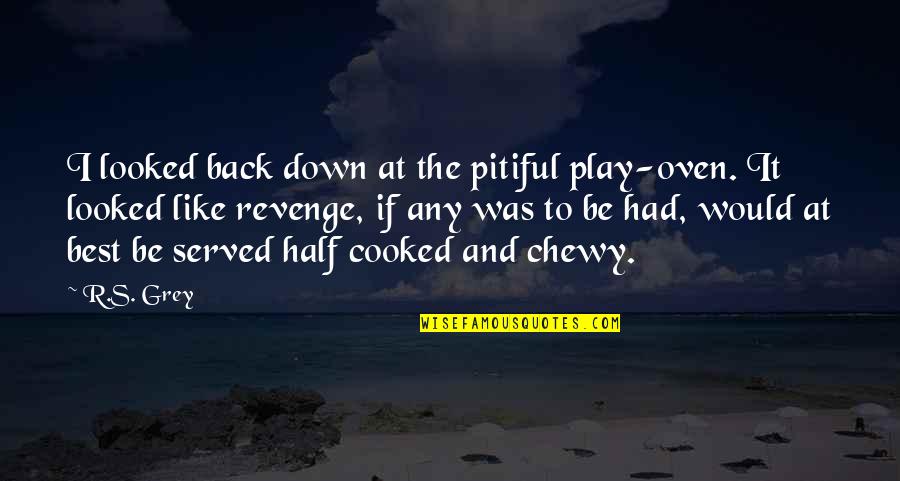 Back To Play Quotes By R.S. Grey: I looked back down at the pitiful play-oven.