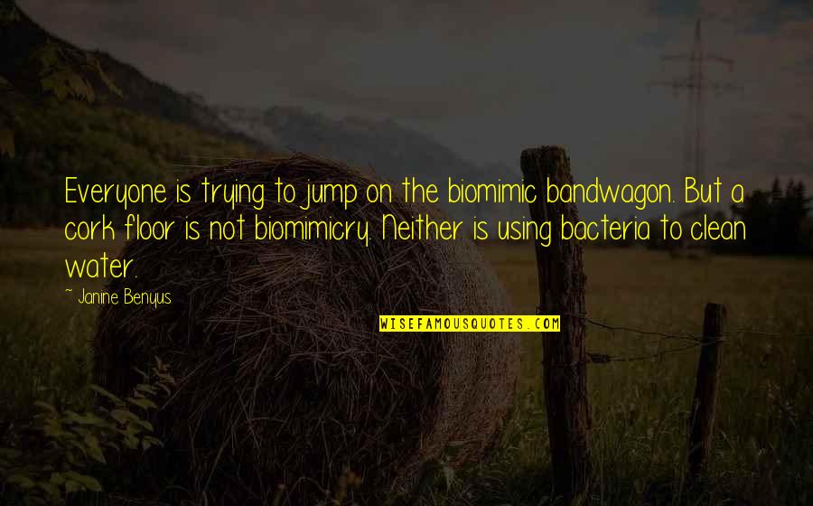 Bacteria Quotes By Janine Benyus: Everyone is trying to jump on the biomimic