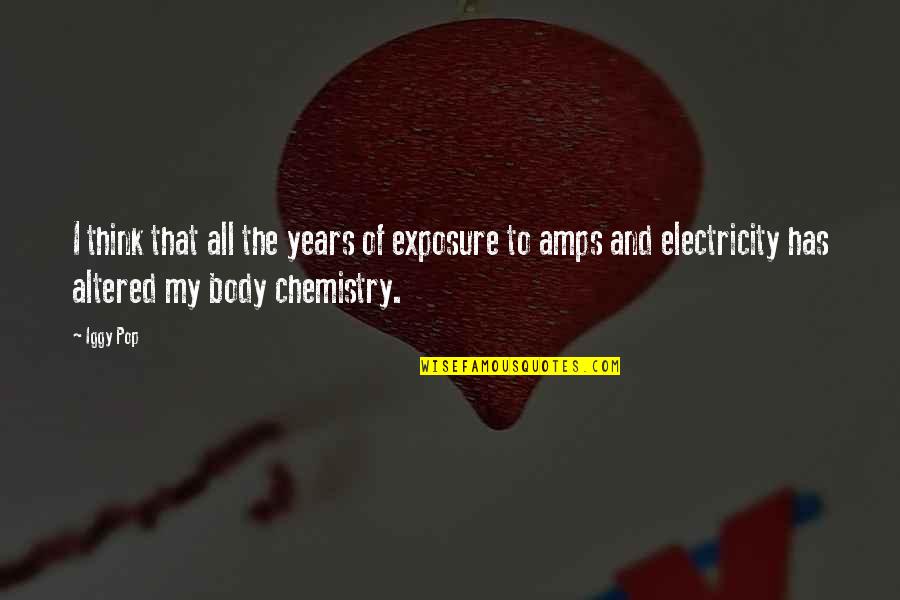 Bacterial Contamination Quotes By Iggy Pop: I think that all the years of exposure Bacterial Contamination Quotes By Iggy Pop: I think that all the years of exposure