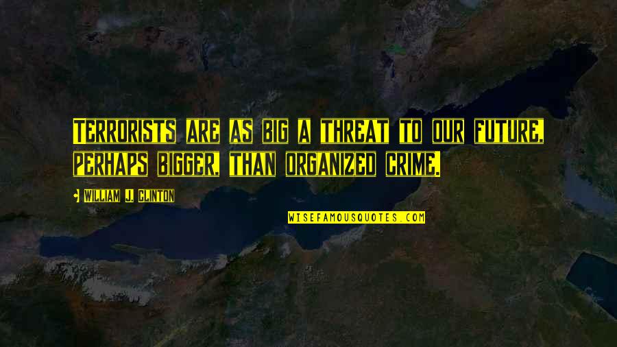 Bad Desires Quotes By William J. Clinton: Terrorists are as big a threat to our Bad Desires Quotes By William J. Clinton: Terrorists are as big a threat to our
