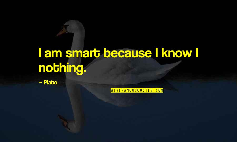 Bad Egos Quotes By Plato: I am smart because I know I nothing.