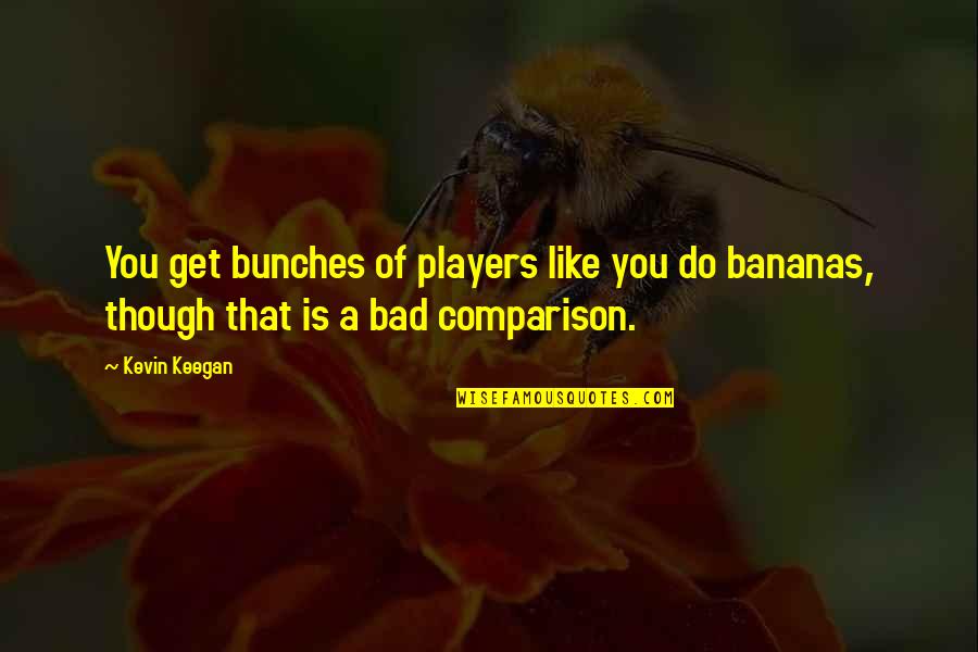 Bad Players Quotes By Kevin Keegan: You get bunches of players like you do