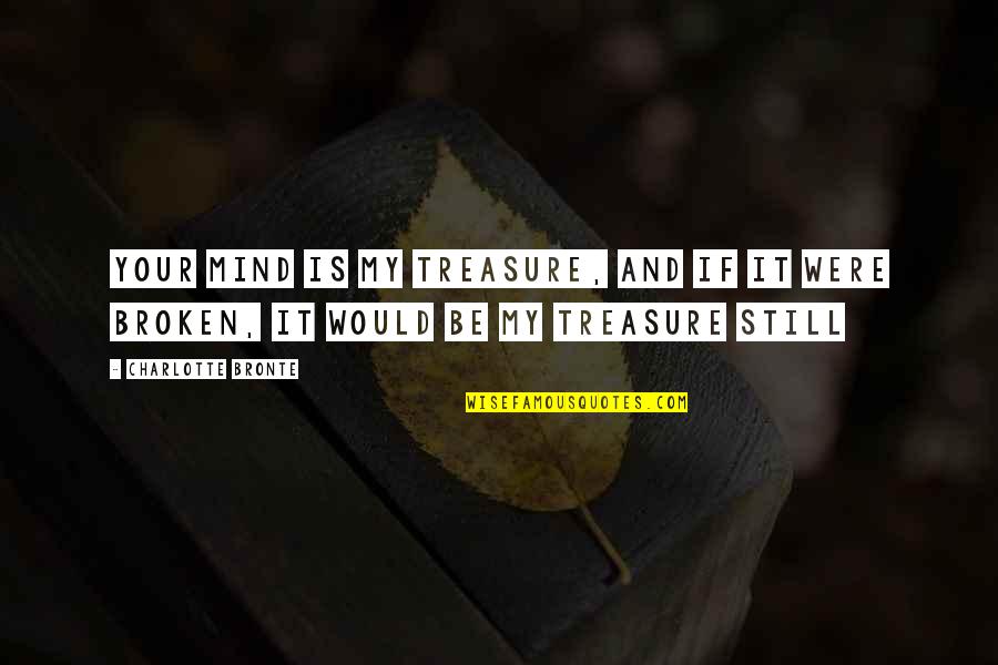 Badass Christian Quotes By Charlotte Bronte: Your mind is my treasure, and if it