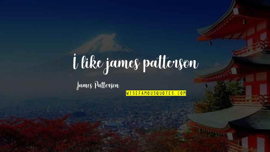 Badass Irish Quotes By James Patterson: I like james patterson