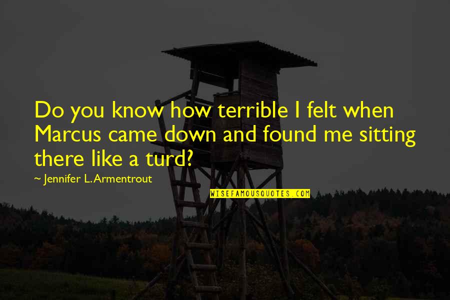 Badiola 2015 Quotes By Jennifer L. Armentrout: Do you know how terrible I felt when