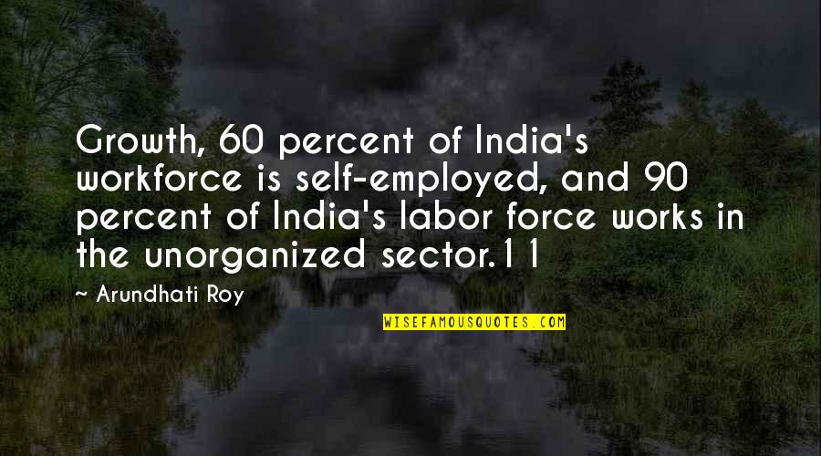 Badminton Motivation Quotes By Arundhati Roy: Growth, 60 percent of India's workforce is self-employed, Badminton Motivation Quotes By Arundhati Roy: Growth, 60 percent of India's workforce is self-employed,