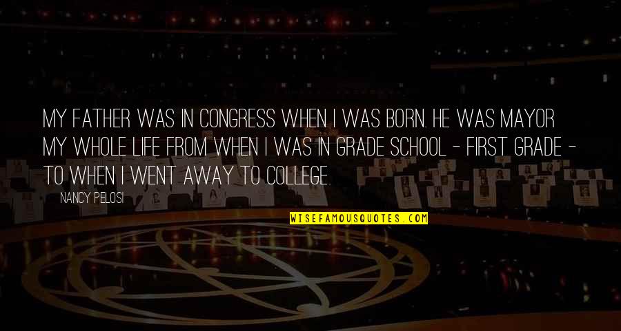 Baertschi Quotes By Nancy Pelosi: My father was in Congress when I was Baertschi Quotes By Nancy Pelosi: My father was in Congress when I was