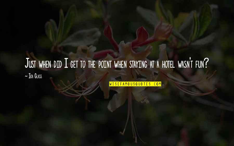 Bagavathi Sinhala Quotes By Ira Glass: Just when did I get to the point