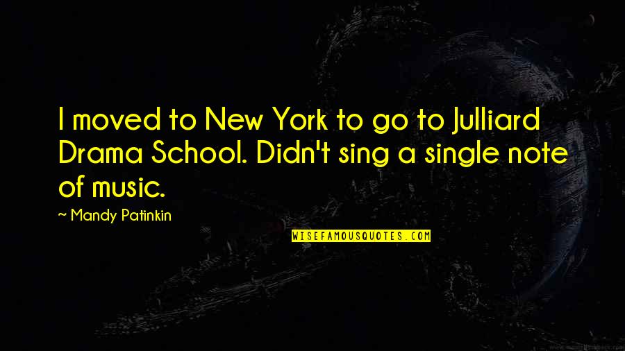 Bagram Weather Quotes By Mandy Patinkin: I moved to New York to go to Bagram Weather Quotes By Mandy Patinkin: I moved to New York to go to