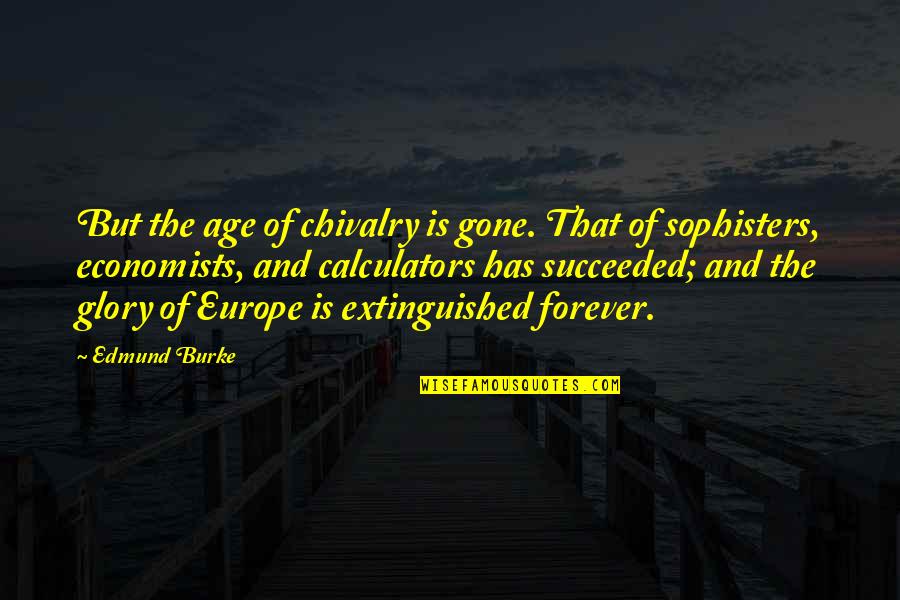 Bahador Foladi Quotes By Edmund Burke: But the age of chivalry is gone. That
