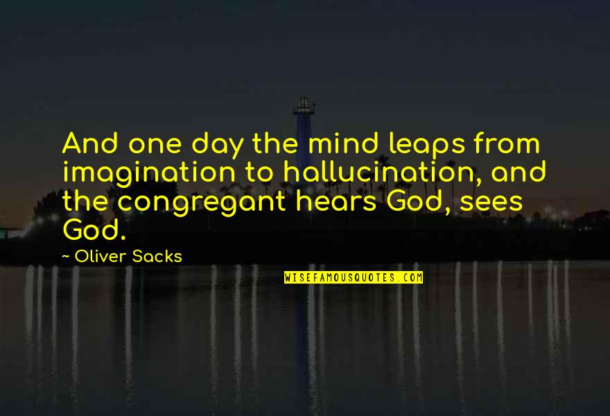 Bahree Quotes By Oliver Sacks: And one day the mind leaps from imagination