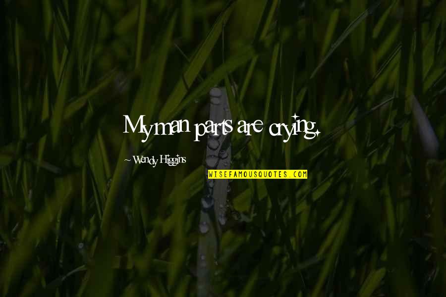 Baillies 4x4 Quotes By Wendy Higgins: My man parts are crying. Baillies 4x4 Quotes By Wendy Higgins: My man parts are crying.