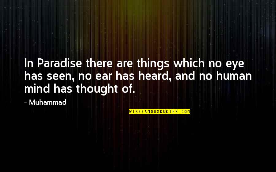 Bailouts In Financial Crisis Quotes By Muhammad: In Paradise there are things which no eye