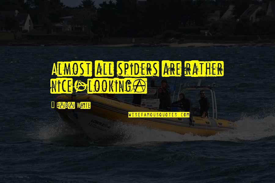 Baird Funeral Home Quotes By E.B. White: Almost all spiders are rather nice-looking. Baird Funeral Home Quotes By E.B. White: Almost all spiders are rather nice-looking.