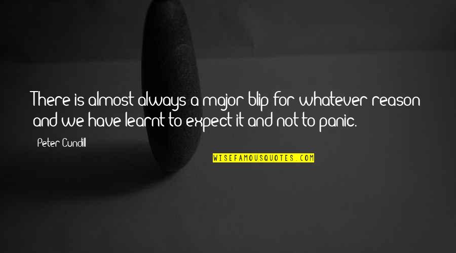 Bajron Cajld Quotes By Peter Cundill: There is almost always a major blip for Bajron Cajld Quotes By Peter Cundill: There is almost always a major blip for