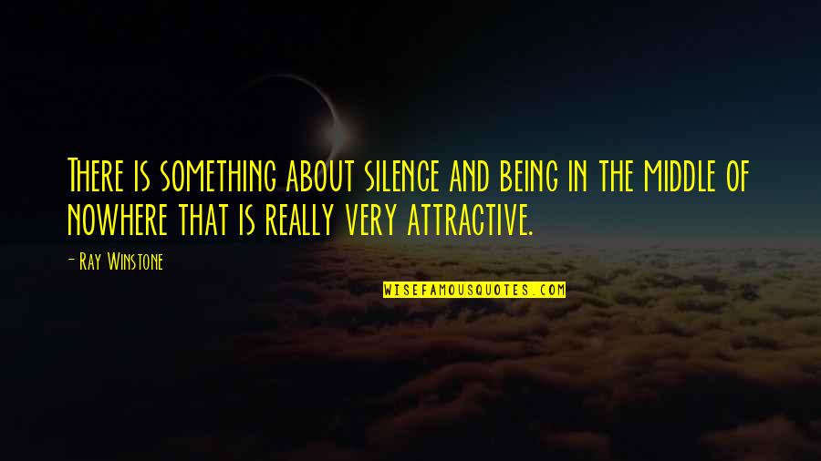 Bakit Masakit Magmahal Quotes By Ray Winstone: There is something about silence and being in