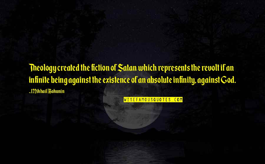 Bakunin God Quotes By Mikhail Bakunin: Theology created the fiction of Satan which represents Bakunin God Quotes By Mikhail Bakunin: Theology created the fiction of Satan which represents