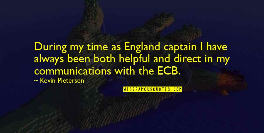 Bakupali2 Quotes By Kevin Pietersen: During my time as England captain I have