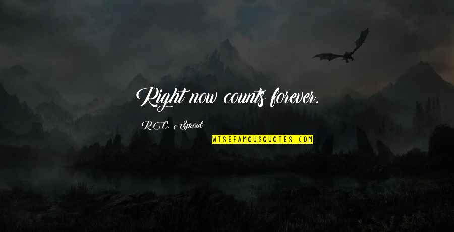 Bal Gangadhar Tilak Quotes By R.C. Sproul: Right now counts forever.