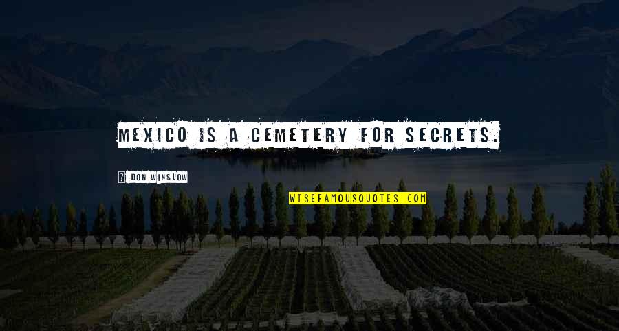 Bal Zs Fec Quotes By Don Winslow: Mexico is a cemetery for secrets.