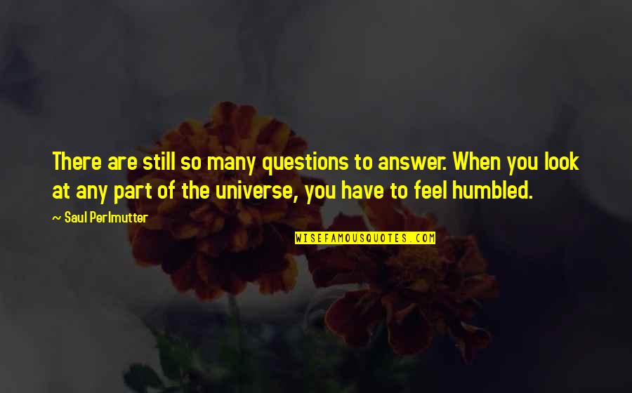 Balachandran Chullikkad Famous Quotes By Saul Perlmutter: There are still so many questions to answer.