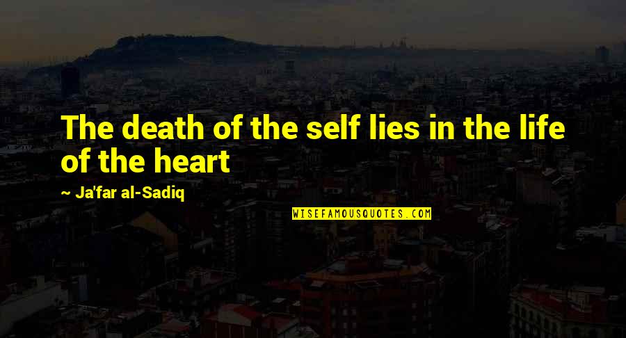 Balance Buddha Quotes By Ja'far Al-Sadiq: The death of the self lies in the