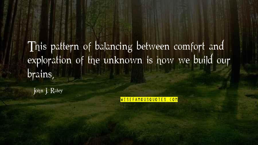 Balancing Quotes By John J. Ratey: This pattern of balancing between comfort and exploration